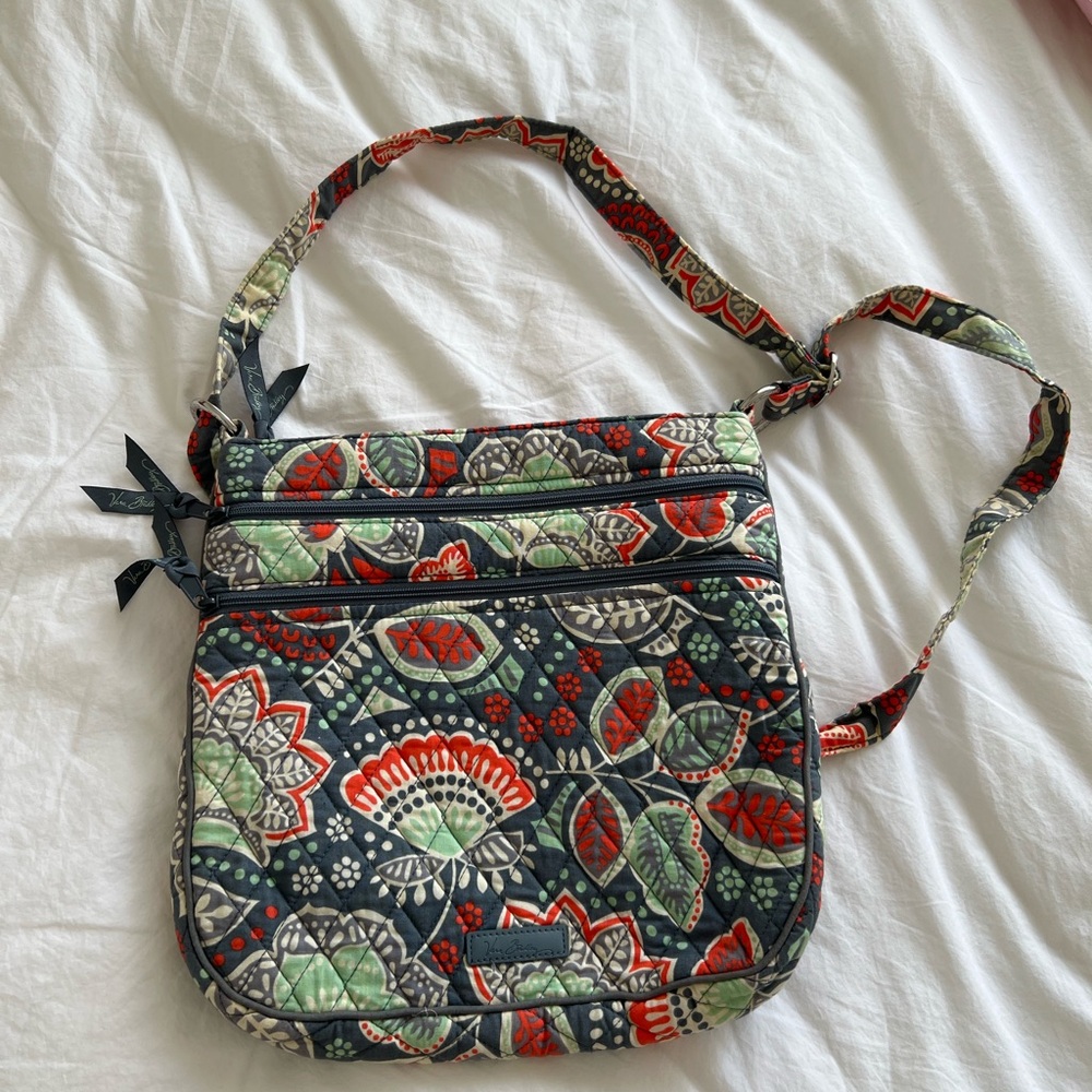 Vera Bradley Floral Patterned Quilted Crossbody Bag